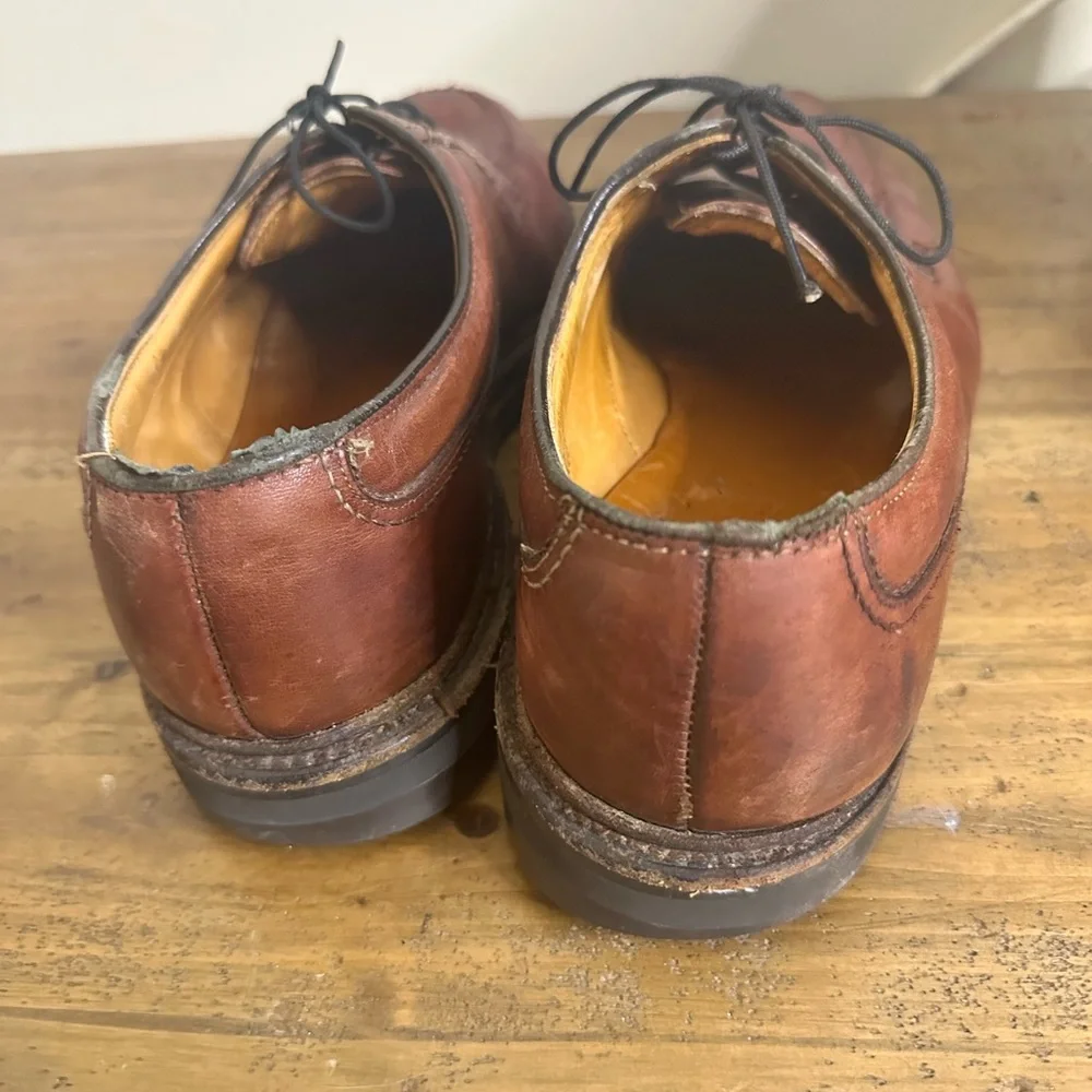 ALLEN EDMONDS WILBERT DERBY OXFORD SHOES,size 9.5